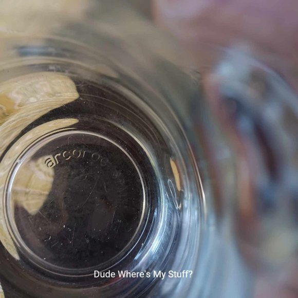 Arcoroc Spain Commercial Clear 8-ounce Glass Mug Coffee Cup Tea Cup - RARE Find - Picture 5 of 5